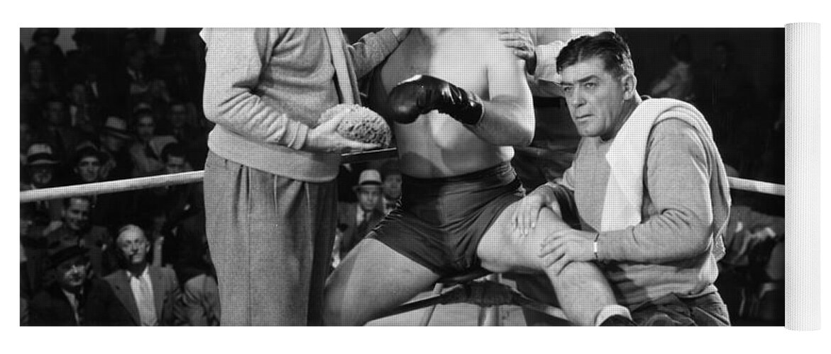 -sports- Yoga Mat featuring the photograph Silent Film Still: Boxing by Granger