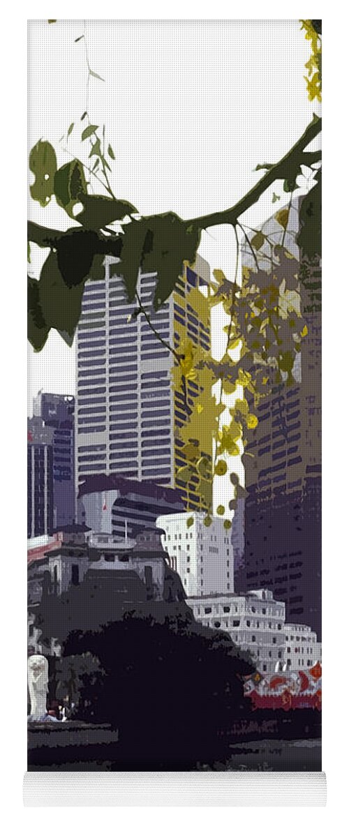 Asien Yoga Mat featuring the photograph Singapore ... The Lion City by Juergen Weiss