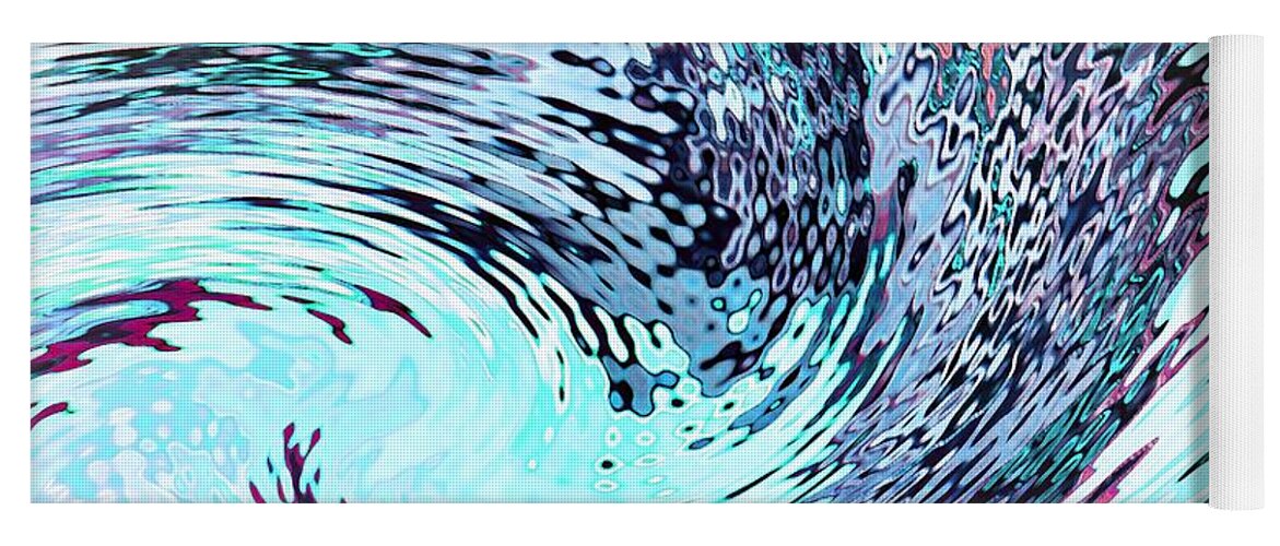 Digital Decor Yoga Mat featuring the digital art Splash by Andrew Hewett