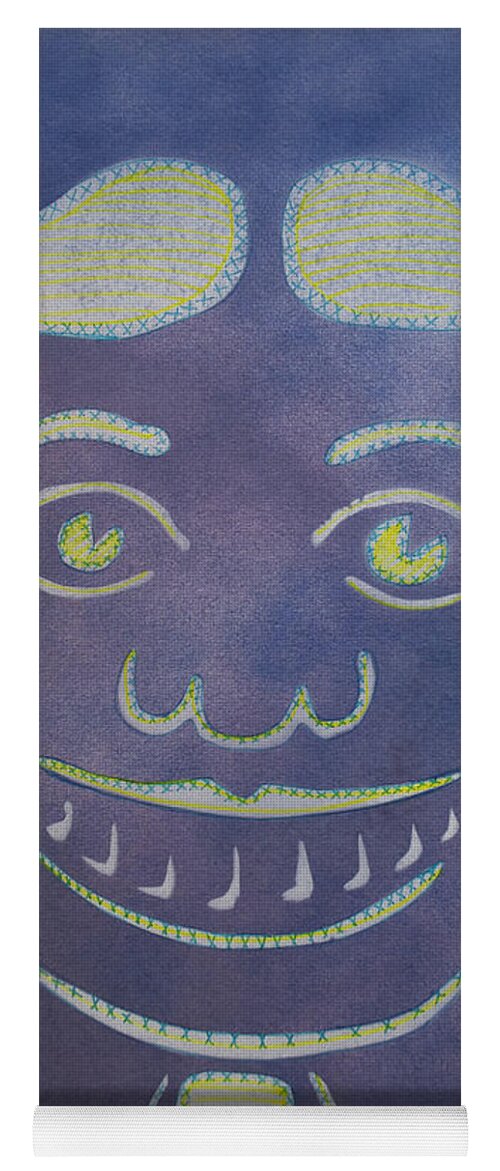 Tillie Of Asbury Park Yoga Mat featuring the painting Stitches Tillie by Patricia Arroyo