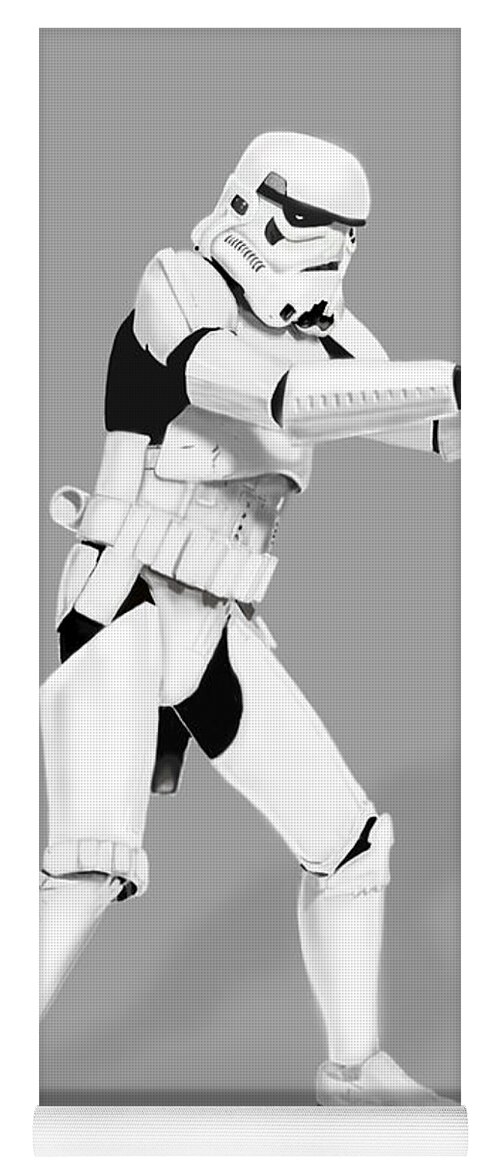 Storm Trooper Yoga Mat featuring the digital art Storm Trooper Digital Drawing by Nicholas Grunas