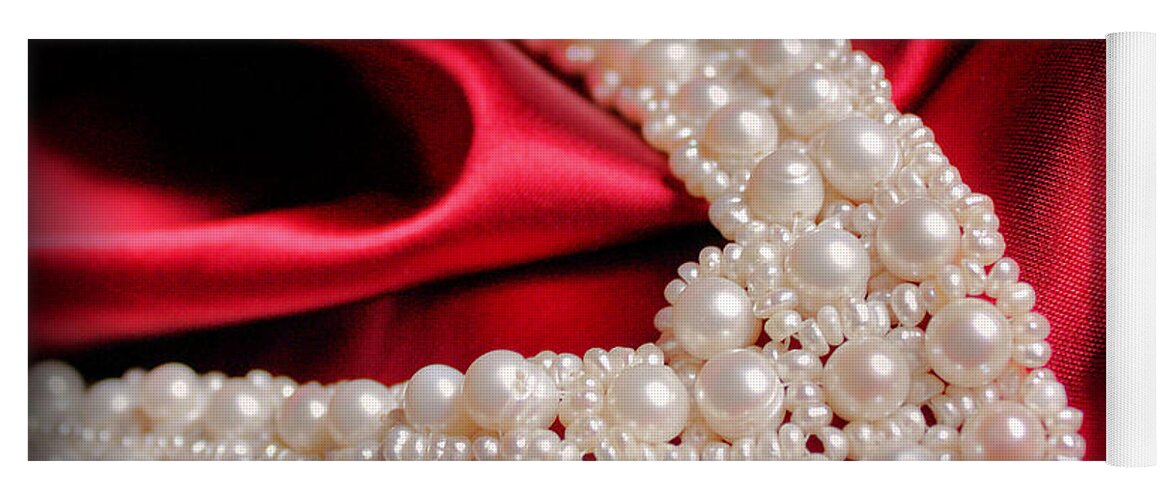 Pearls Yoga Mat featuring the photograph String of Pearls by Kristin Elmquist
