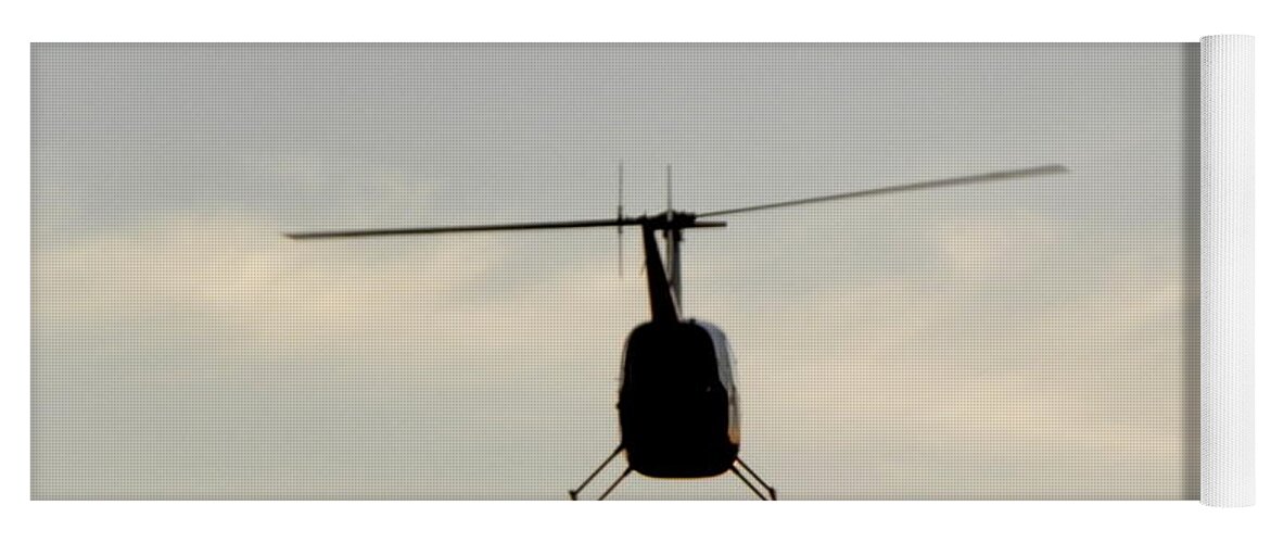 Helicopter Yoga Mat featuring the photograph Taking Flight by Kim Galluzzo Wozniak