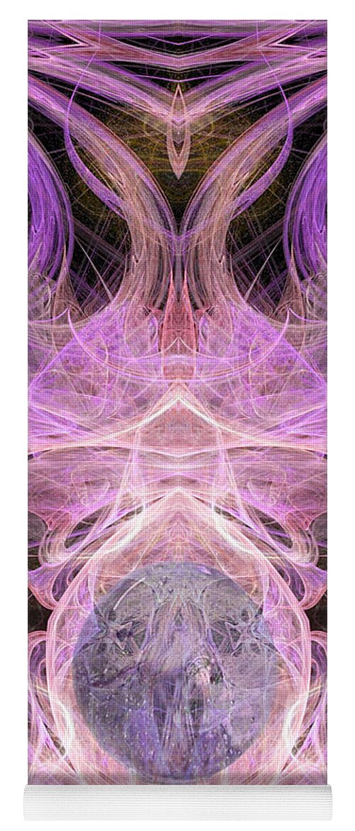 Angel Yoga Mat featuring the digital art The Angel of Prophecy by Diana Haronis
