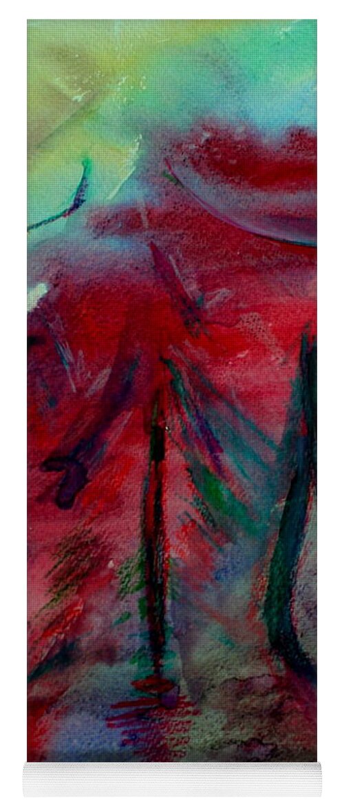 Artwork 8-12 Yoga Mat featuring the painting The color of Beauty by Julie Lueders 