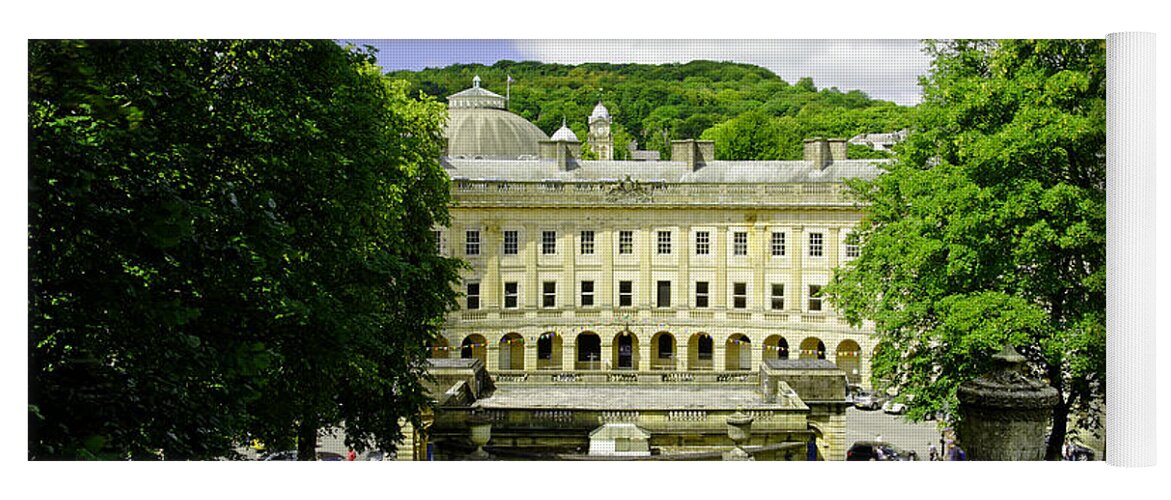 People Yoga Mat featuring the photograph The Crescent - Buxton by Rod Johnson