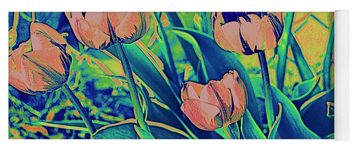 Tulips Yoga Mat featuring the photograph Tulips Of Another Color by Diane montana Jansson