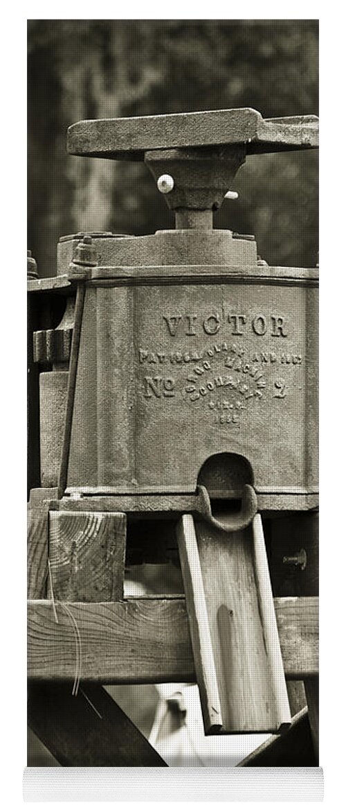 Victor Water Pump Yoga Mat featuring the photograph Vintage Water Pump by Carolyn Marshall