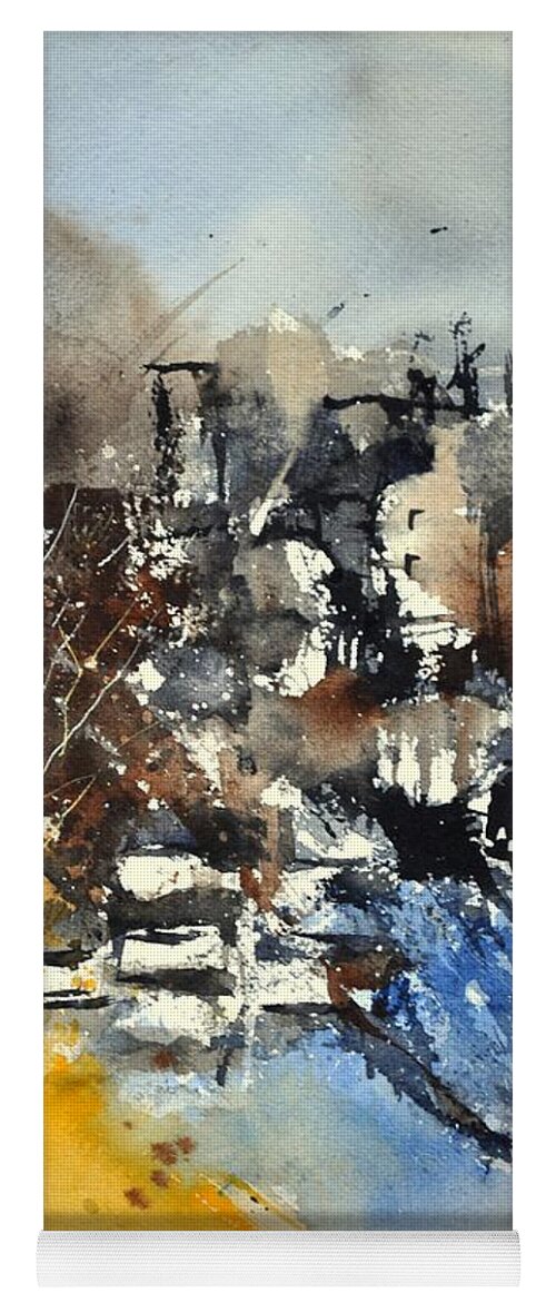Landscape Yoga Mat featuring the painting Watercolor 212032 by Pol Ledent