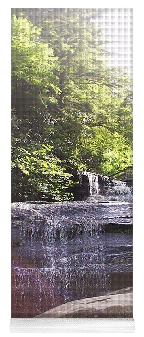 Waterfall Yoga Mat featuring the photograph Waterfall by Kelly Hazel