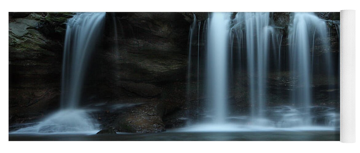 Waterfall Yoga Mat featuring the photograph Waterfall On Flat Fork by Daniel Reed