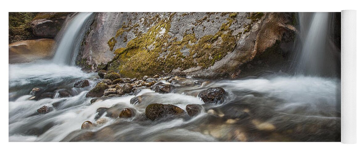 00498193 Yoga Mat featuring the photograph Waterfall On The Yanganuco River by Colin Monteath