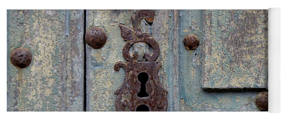 Door Yoga Mat featuring the photograph Weathered by Lainie Wrightson