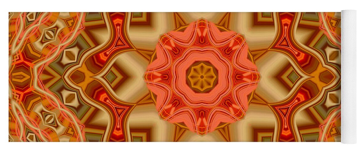 Kaleidoscope Yoga Mat featuring the digital art Wowzy - 06 by Aimelle Ml