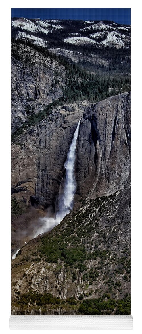 Landscape Yoga Mat featuring the photograph Yosemite Falls by Ellen Heaverlo