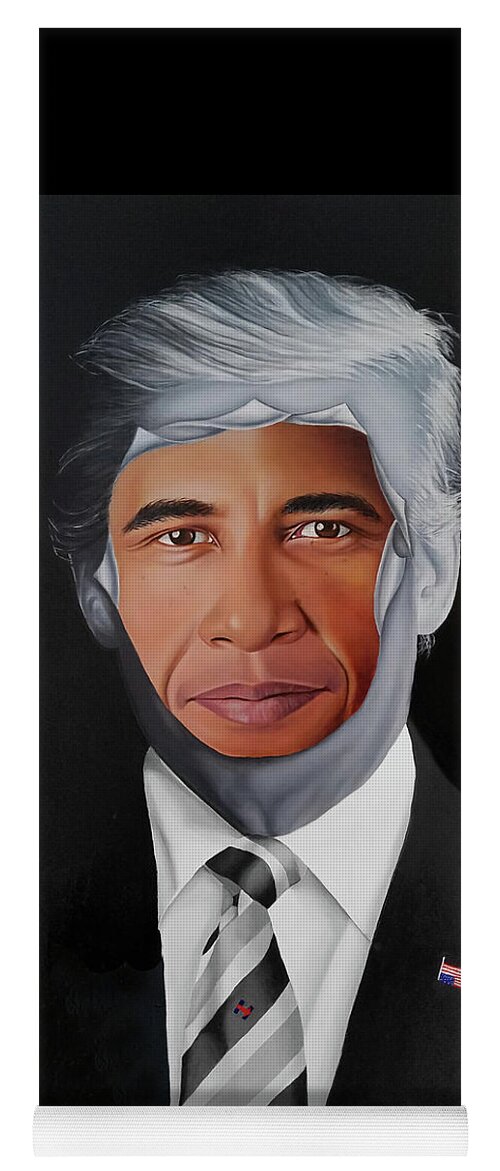 President Yoga Mat featuring the painting 45's Obsession by Vic Ritchey