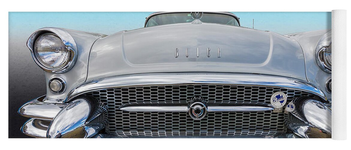 Car Yoga Mat featuring the photograph 55 Buick #1 by Keith Hawley