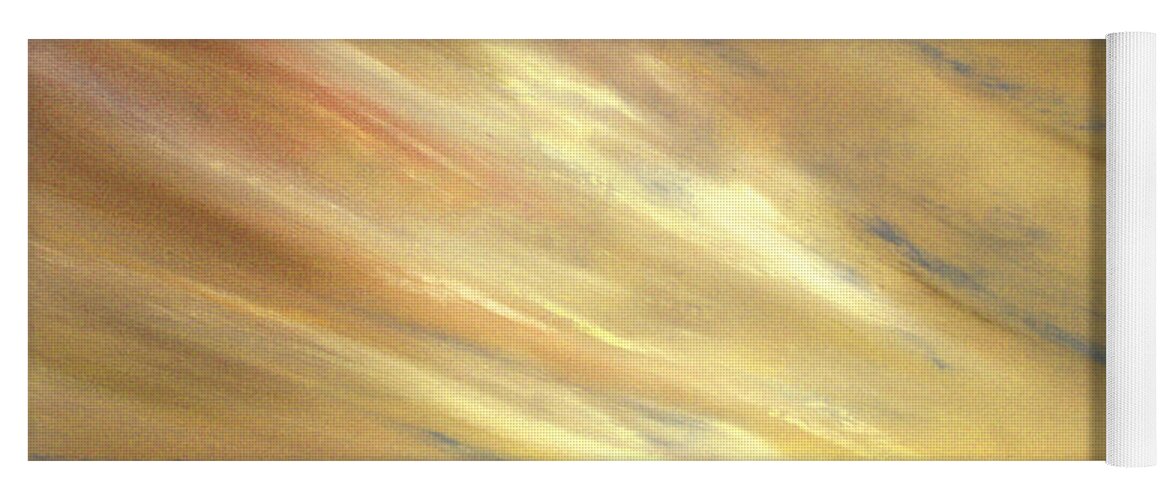 Gold Yoga Mat featuring the painting Another Golden Sunset #1 by Gina De Gorna