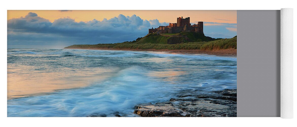 Bamburgh Yoga Mat featuring the photograph Bamburgh Castle - Northumberland 4 by Henk Meijer Photography