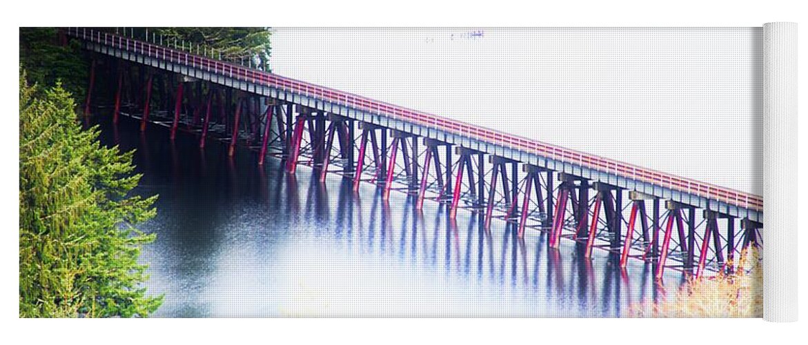 Bridge Yoga Mat featuring the photograph Bridging Over by Merle Grenz