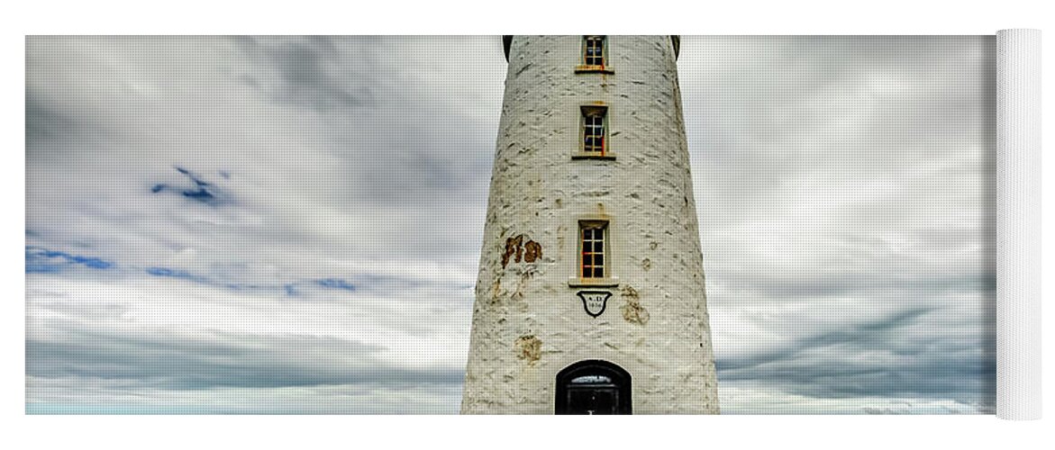 Australia Yoga Mat featuring the photograph Cape Bruny Lighthouse #1 by Benny Marty