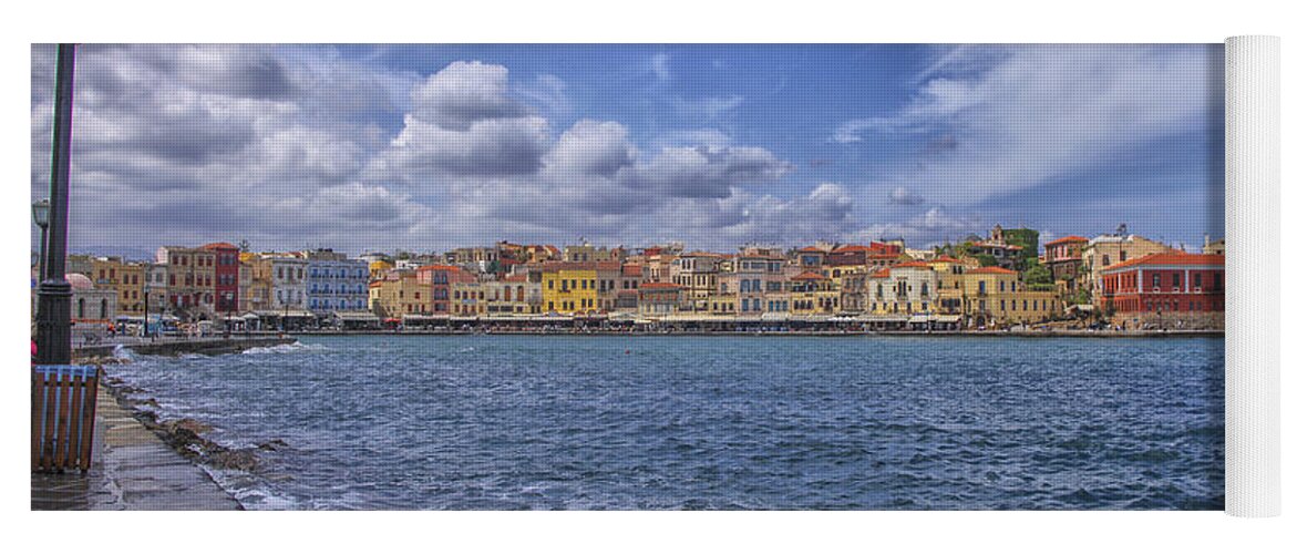 Chania Yoga Mat featuring the photograph Chania on Crete in Greece by Patricia Hofmeester