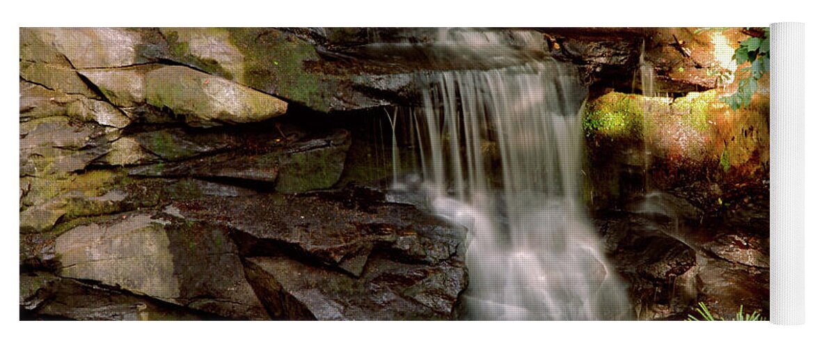 Waterfall Yoga Mat featuring the photograph Doane's Falls #1 by Lilia S