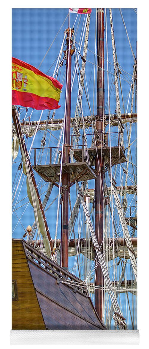 America Yoga Mat featuring the photograph El Galeon Andalucia #1 by Jack R Perry