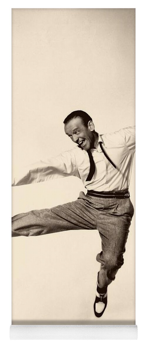 Publicity Photo Yoga Mat featuring the photograph Fred Astaire In Daddy Long Legs 1955 #1 by Mountain Dreams