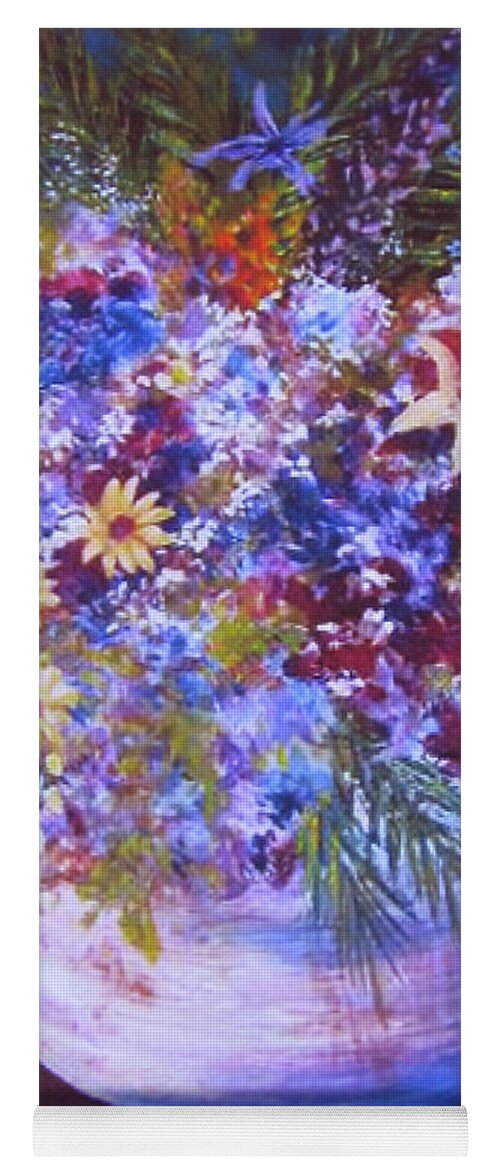 Bouquet Yoga Mat featuring the painting French Bouquet by Anne Marie Brown