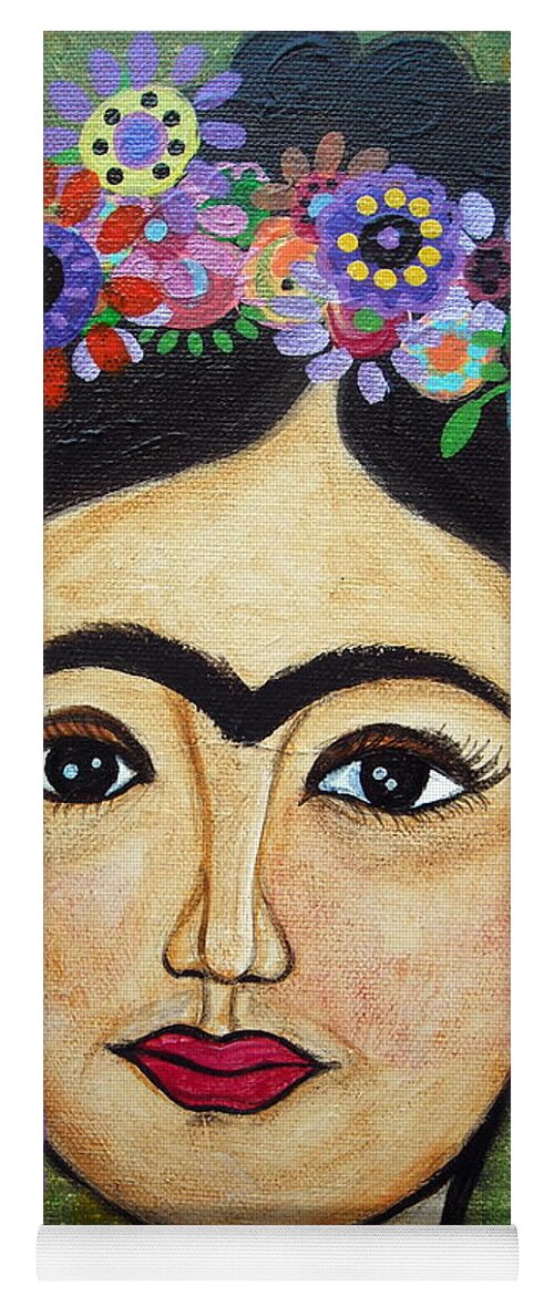 Frida Yoga Mat featuring the painting Frida Kahlo #1 by Pristine Cartera Turkus