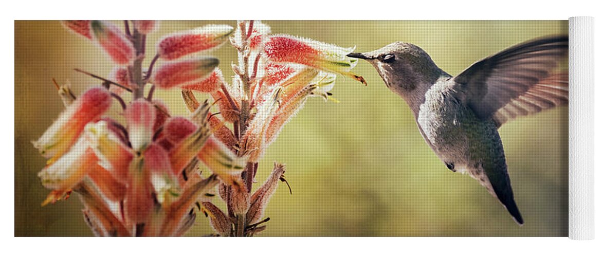 Hummingbird Yoga Mat featuring the photograph Happy Wings #3 by Saija Lehtonen