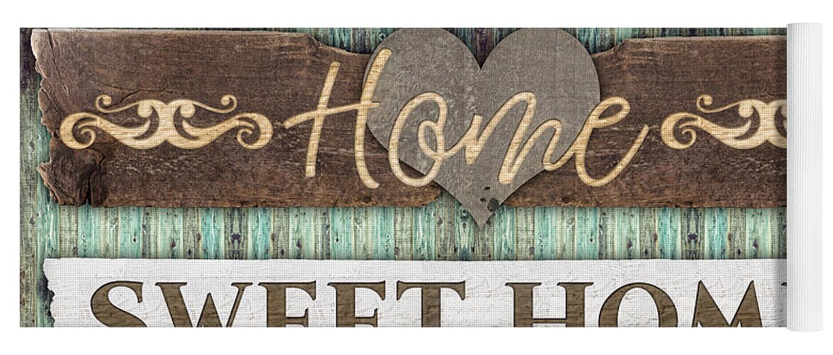 Home Sweet Home Yoga Mat featuring the digital art Home Sweet Home #1 by Mo T