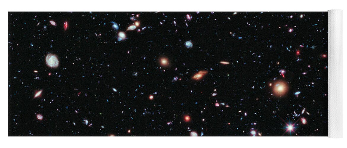 Hubble Ultra Deep Field Yoga Mat featuring the photograph Hubble eXtreme Deep Field by Nasa