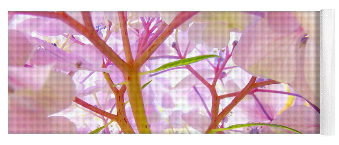 Nature Yoga Mat featuring the photograph HYDRANGEAS FLOWERS Art Prints Hydrangea Art Giclee Baslee Troutman #1 by Patti Baslee