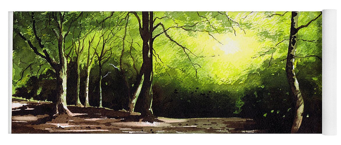 Judy Woods Yoga Mat featuring the painting Judy Woods by Paul Dene Marlor