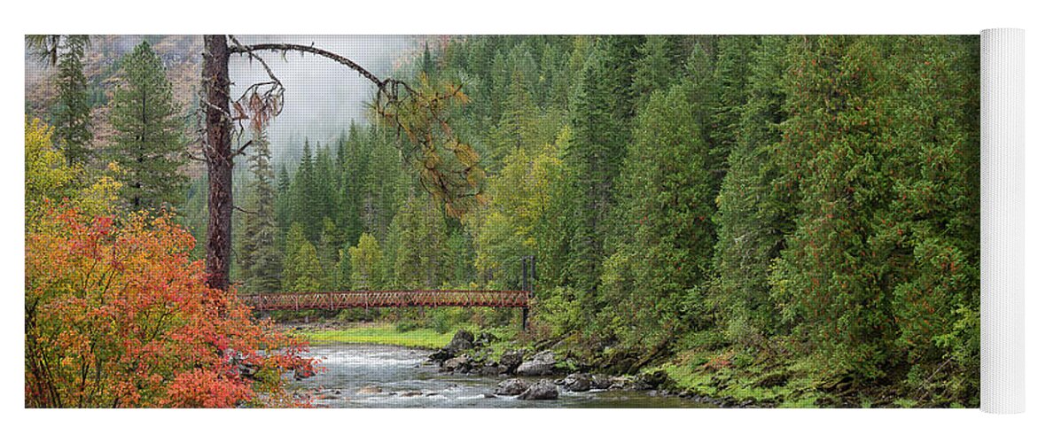 Clearwater National Forest Yoga Mat featuring the photograph Lochsa Mists #1 by Idaho Scenic Images Linda Lantzy