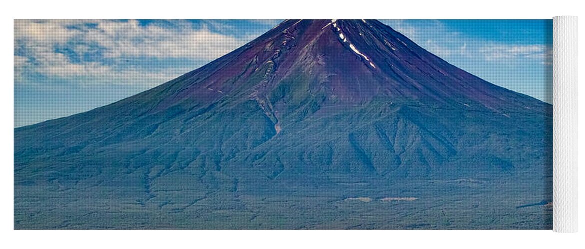 Mount Fuji Yoga Mat featuring the digital art Mount Fuji #1 by Super Lovely
