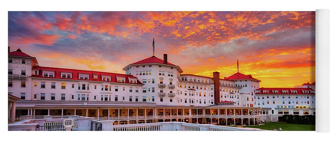 Bretton Woods Yoga Mat featuring the photograph Mount Washington Hotel #2 by Robert Clifford