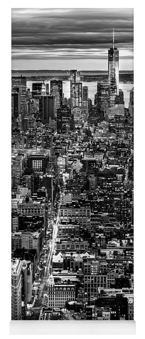 5th Avenue Yoga Mat featuring the photograph New York Aerial Cityscape #1 by Mihai Andritoiu