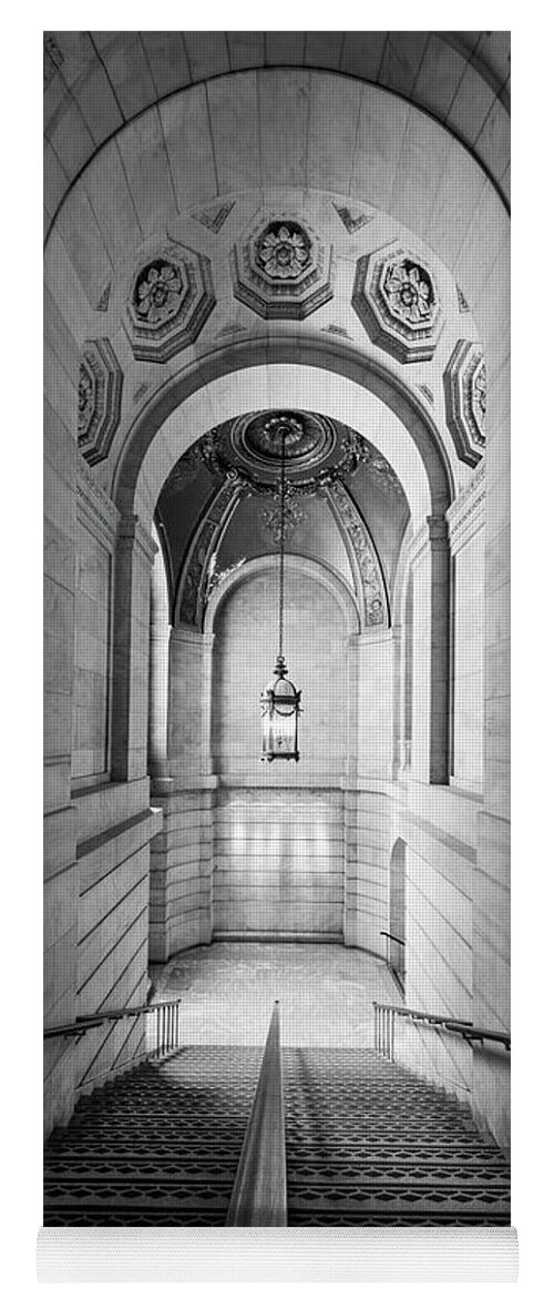 America Yoga Mat featuring the photograph New York Public Library #2 by Inge Johnsson