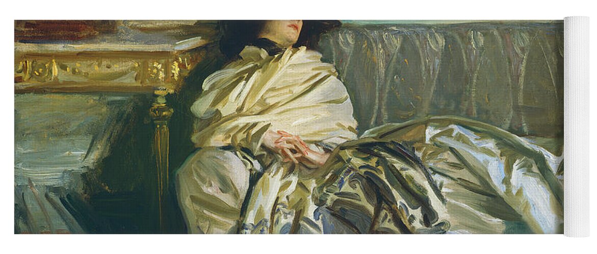 John Singer Sargent Yoga Mat featuring the painting Nonchaloir #1 by John Singer Sargent