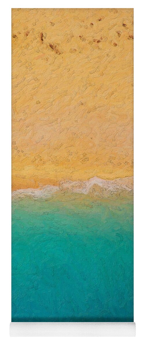 not Quite Rothko Collection By Serge Averbukh Yoga Mat featuring the photograph Not quite Rothko - Surf and Sand #1 by Serge Averbukh