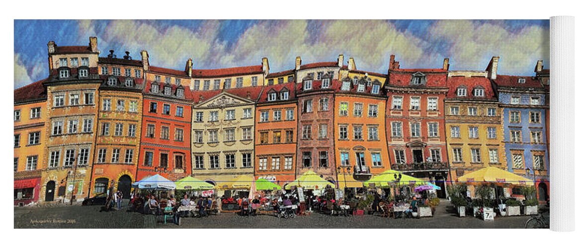  Yoga Mat featuring the photograph Old Town in Warsaw # 29 by Aleksander Rotner
