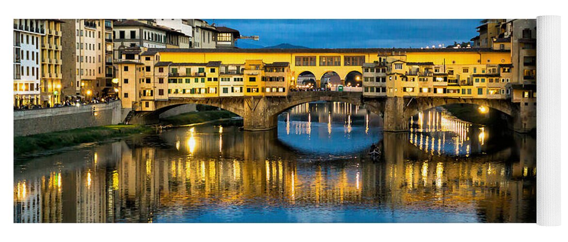 Ponte Vecchio Yoga Mat featuring the photograph Ponte Vecchio by Weir Here And There