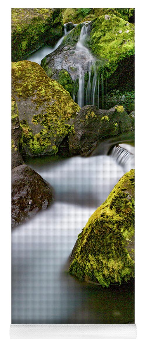 Iceland Yoga Mat featuring the photograph Silky smooth water-aquascape. by Usha Peddamatham