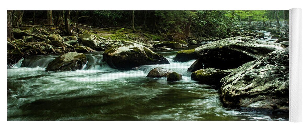 Great Smoky Mountains National Park Yoga Mat featuring the photograph Smoky Mountain River #1 by Jay Stockhaus