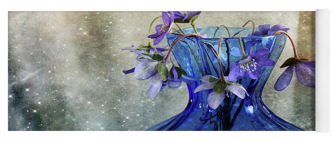 Blue Yoga Mat featuring the photograph Spring Greeting #2 by Randi Grace Nilsberg