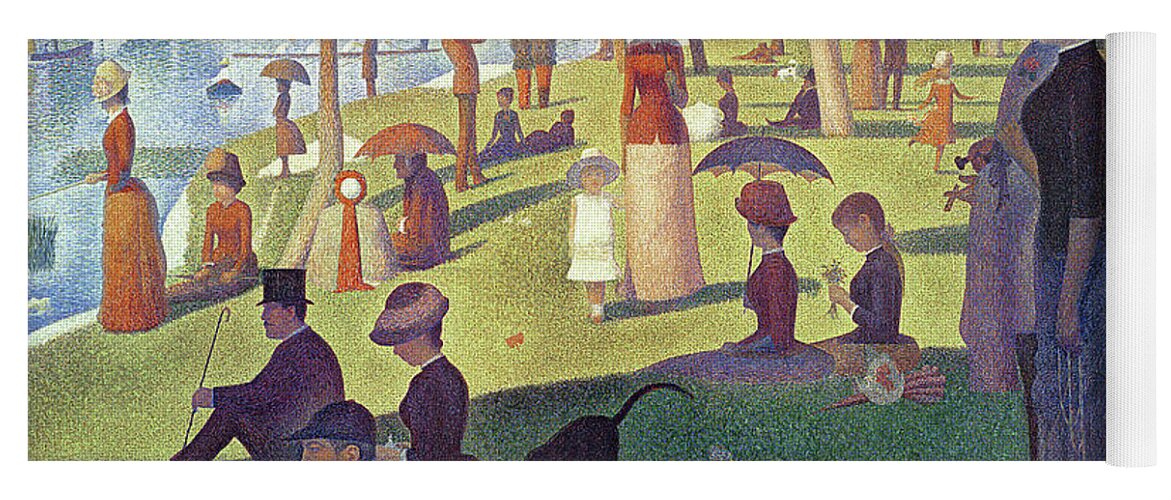 #faatoppicks Yoga Mat featuring the painting Sunday Afternoon on the Island of La Grande Jatte by Georges Pierre Seurat