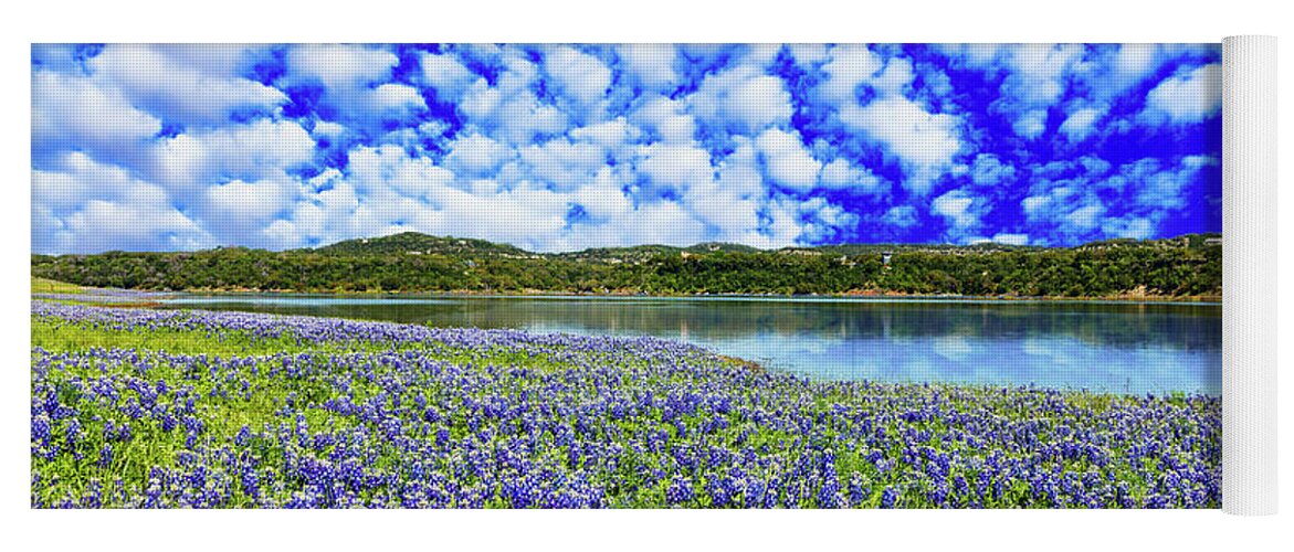 Austin Yoga Mat featuring the photograph Texas Hill Country by Raul Rodriguez